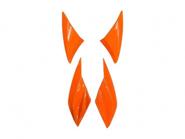 Kawasaki Z1000 Motorrad Verkleidung 2010-2013 - Orange Glanzendes Schwarz