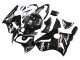 Kawasaki ZX12R Motorrad Verkleidung 2000-2001 - Glanzendes Schwarz Weiss Elf Schnee
