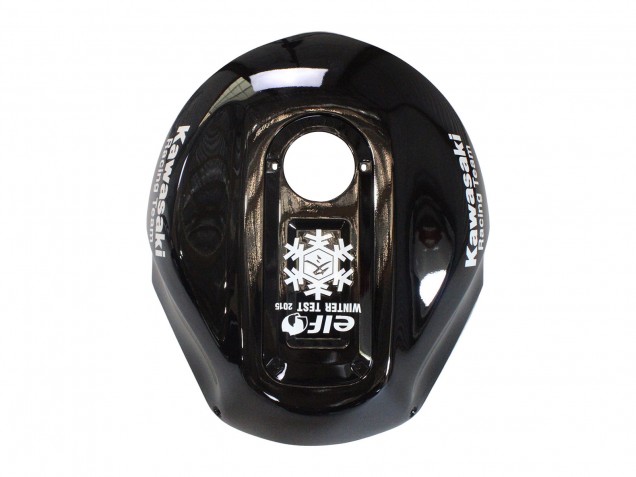 Kawasaki ZX12R Motorrad Verkleidung 2000-2001 - Glanzendes Schwarz Weiss Elf Schnee