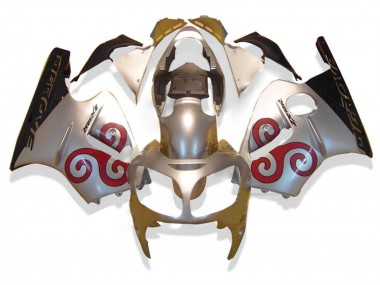 Kawasaki ZX12R Motorrad Verkleidung 2000-2001 - Silber Rot Schwarz