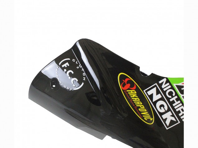 Kawasaki ZX12R Motorrad Verkleidung 2002-2006 - Grun Glanzendes Schwarz Elf Touch4 Monster