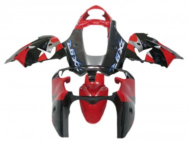 Kawasaki ZX12R Motorrad Verkleidung 2002-2006 - Rot Schwarz Blau