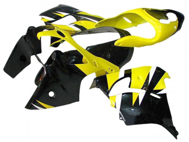 Kawasaki ZX12R Motorrad Verkleidung 2002-2006 - Gelb Schwarz