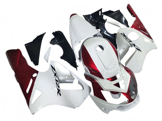 Kawasaki ZX12R Motorrad Verkleidung 2002-2006 - Weiss Rot Schwarz