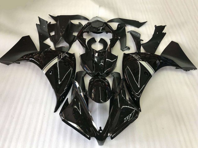 Yamaha YZF R1 Motorrad Verkleidung 2009-2011 - Glanzendes Schwarz