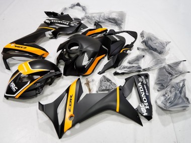 Honda CBR650R Motorrad Verkleidung 2019-2020 - Matt Schwarz Gelb Weiss