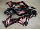 Honda CBR650R Motorrad Verkleidung 2019-2020 - Glanzendes Schwarz Rot Streifen