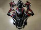 Honda CBR650R Motorrad Verkleidung 2019-2020 - Glanzendes Schwarz Rot Streifen