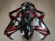 Honda CBR650R Motorrad Verkleidung 2019-2020 - Glanzendes Schwarz Rot Streifen
