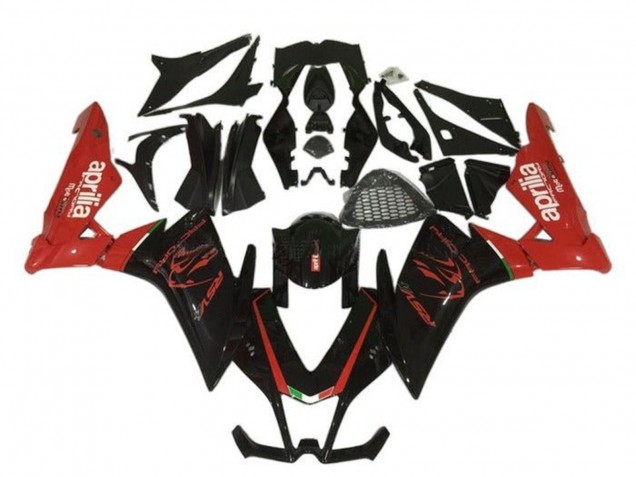 Aprilia RSV4 1000 Motorrad Verkleidung 2009-2015 - Schwarz Rot