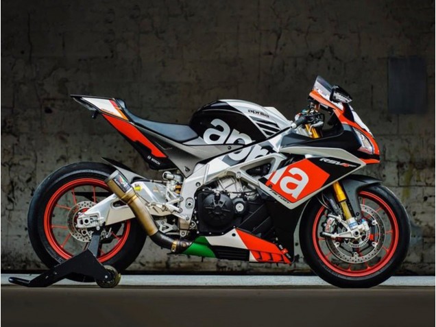 Aprilia RSV4 1000 Motorrad Verkleidung 2016-2020 - Matt Schwarz Silber Rot Grun