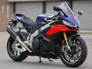 Aprilia RSV4 1100 Motorrad Verkleidung 2021-2024 - Matt Blau Glanzendes Rot Schwarz