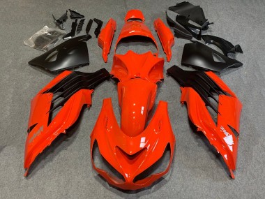 Kawasaki ZX14R ZZR1400 Motorrad Verkleidung 2006-2011 - Rot Matt Schwarz
