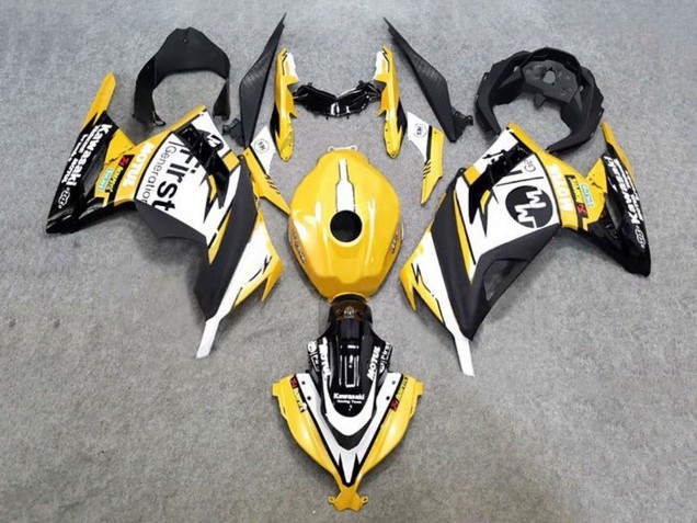 Kawasaki EX300 Motorrad Verkleidung 2013-2017 - Gelb Weiss Schwarz