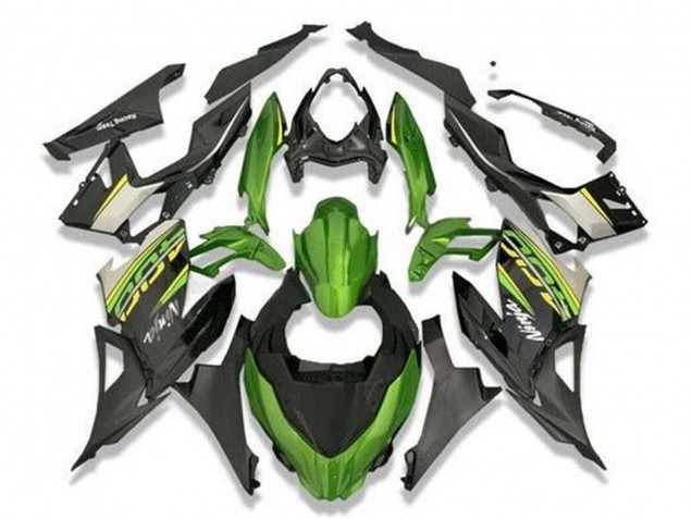 Kawasaki Ninja 400 Motorrad Verkleidung 2018-2024 - Grun Schwarz Grau