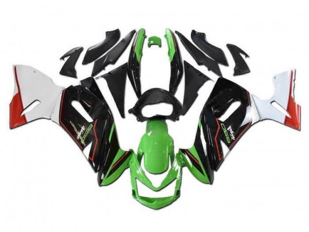 Kawasaki Ninja 650 EX650 Motorrad Verkleidung 2006-2008 - Grun Schwarz Weiss Rot