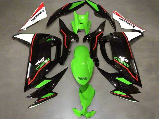 Kawasaki Ninja 650 EX650 Motorrad Verkleidung 2020-2024 - Grun Rot Schwarz Weiss