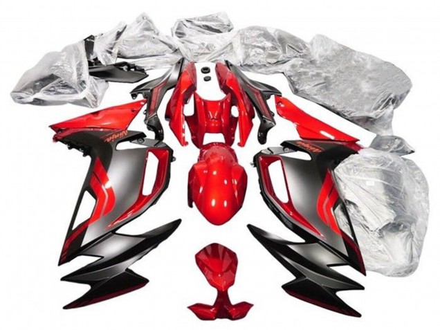 Kawasaki Ninja 650 EX650 Motorrad Verkleidung 2020-2024 - Rot Matt Schwarz