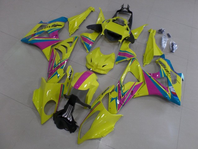 BMW S1000RR Motorrad Verkleidung 2009-2014 - Gelb Rosa Blau