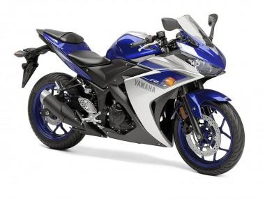 Yamaha YZF R3 Motorrad Verkleidung 2015-2018 - Silber Blau Schwarz