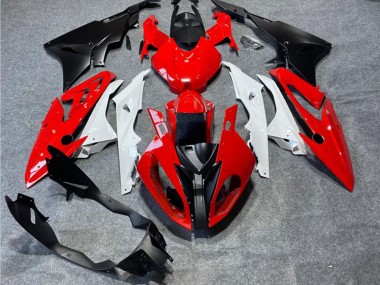 BMW S1000RR Motorrad Verkleidung 2019-2022 - Rot Weiss Matt Schwarz