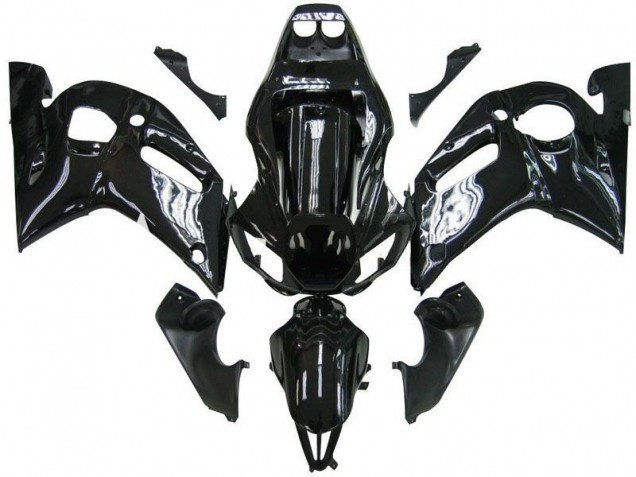 Yamaha YZF 600 R6 Motorrad Verkleidung 1998-2002 - Glanzendes Schwarz