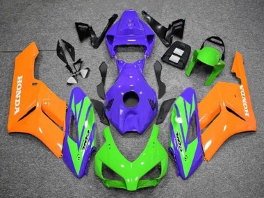 Honda CBR1000RR Motorrad Verkleidung 2004-2005 - Lila Grun Orange