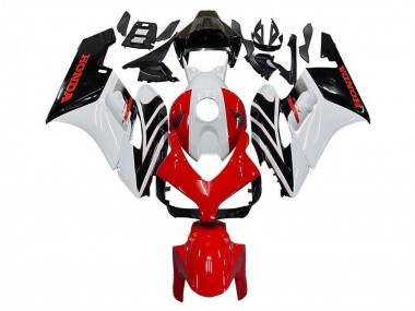 Honda CBR1000RR Motorrad Verkleidung 2004-2005 - Weiss Rot Glanzendes Schwarz Streifen