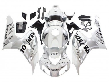 Honda CBR1000RR Motorrad Verkleidung 2006-2007 - Weiss Silber Schwarz Repsol