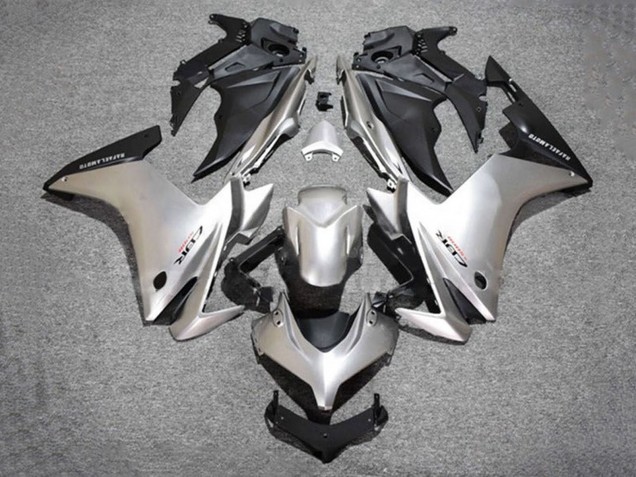 Honda CBR500R Motorrad Verkleidung 2013-2015 - Silber Matt Schwarz
