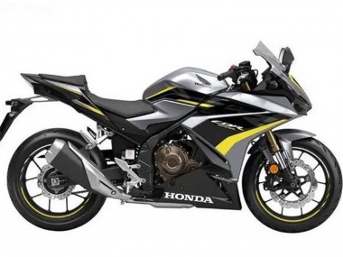 Honda CBR500R Motorrad Verkleidung 2019-2021 - Silber Glanzendes Schwarz Gelb