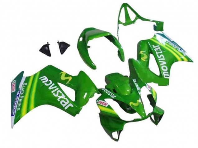 Honda VFR 800 Motorrad Verkleidung 2002-2013 - Grun MoviStar Castrol