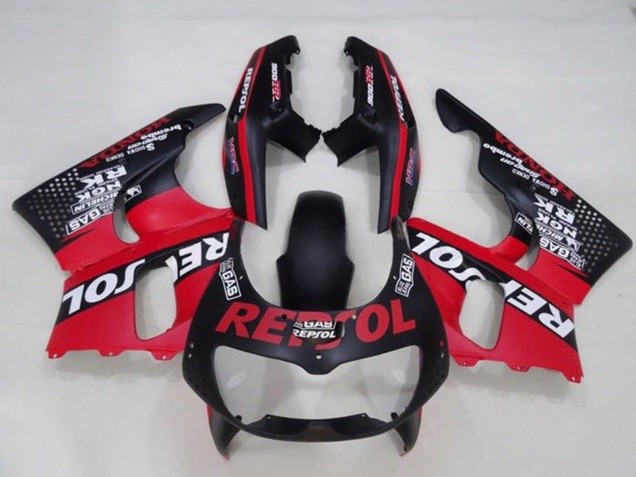Honda CBR900RR 893 Motorrad Verkleidung 1994-1995 - Rot Matt Schwarz Weiss Repsol