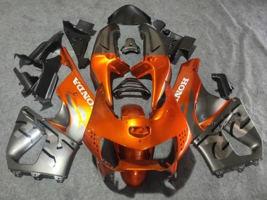 Honda CBR900RR 919 Motorrad Verkleidung 1998-1999 - Silber Orange Chrome