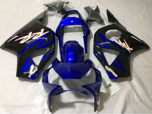 Honda CBR900RR 954 Motorrad Verkleidung 2002-2003 - Blau Glanzendes Schwarz