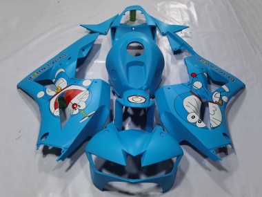 Honda CBR600RR Motorrad Verkleidung 2013-2023 - Hellblau Doraemon