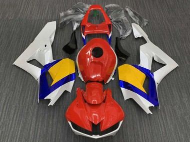 Honda CBR600RR Motorrad Verkleidung 2013-2023 - Weiss Rot Blau Gelb