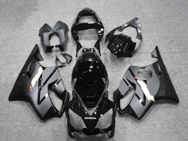 Honda CBR600 F4i Motorrad Verkleidung 2001-2003 - Glanzendes Schwarz Matt Schwarz Grau