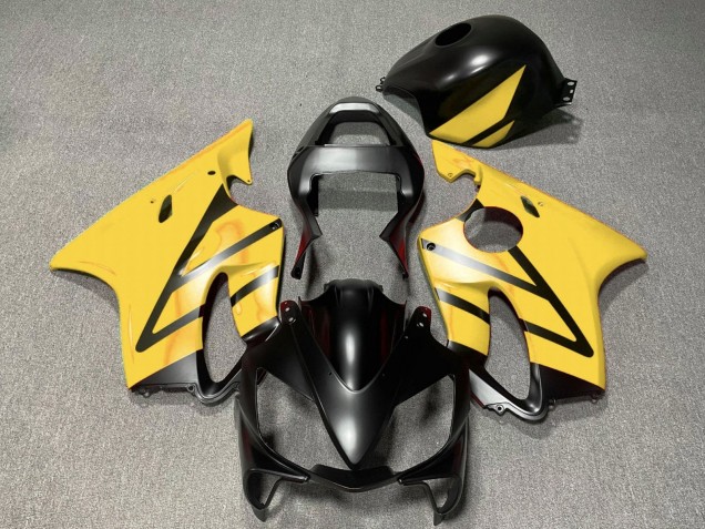 Honda CBR600 F4i Motorrad Verkleidung 2001-2003 - Gelb Matt Schwarz