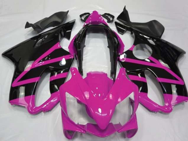Honda CBR600 F4i Motorrad Verkleidung 2004-2007 - Rosa Glanzendes Schwarz