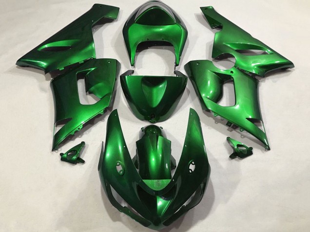 Kawasaki ZX6R Motorrad Verkleidung 2005-2006 - Bonbon Grun