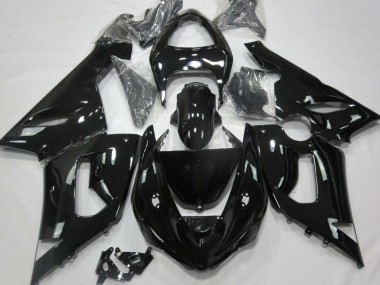 Kawasaki ZX6R Motorrad Verkleidung 2005-2006 - Glanzendes Schwarz