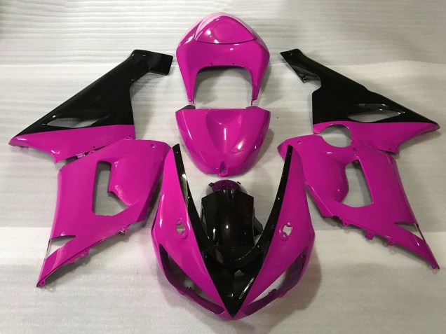 Kawasaki ZX6R Motorrad Verkleidung 2005-2006 - Rosa Schwarz