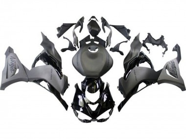 Kawasaki ZX6R Motorrad Verkleidung 2023-2025 - Matt Schwarz Matt Grau Glanzendes Schwarz