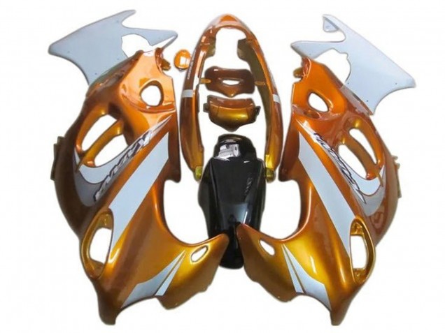 Suzuki GSX600F/GSX750F Motorrad Verkleidung 2004-2006 - Orange Weiss