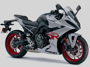 Suzuki GSX8R Motorrad Verkleidung 2024-2025 - Silber Schwarz Rot