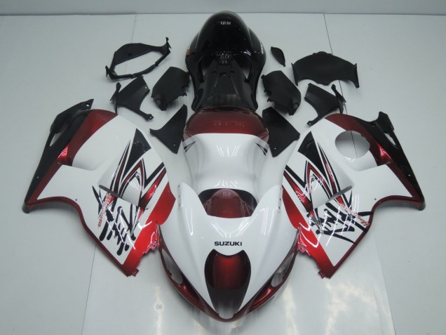 Suzuki GSXR1000 Motorrad Verkleidung 1996-2007 - Weiss Bonbon Rot Schwarz