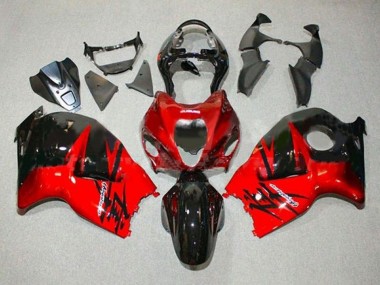 Suzuki GSXR1000 Motorrad Verkleidung 1996-2007 - Rot Glanzendes Schwarz