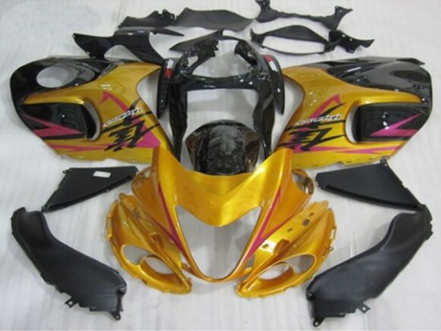 Suzuki GSXR1000 Motorrad Verkleidung 1996-2007 - Gold Schwarz Rosa