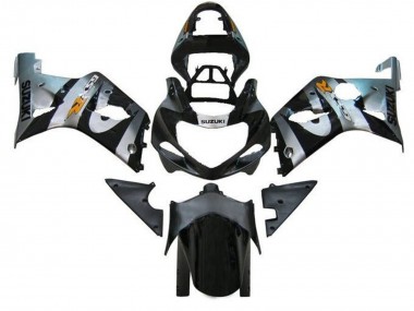 Suzuki GSXR1000 Motorrad Verkleidung 2000-2002 - Silber Schwarz Orange